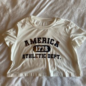 American Dept. white crop top